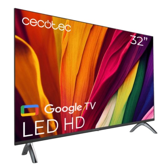 Cecotec LED ALH40032 32″ HD Google TV Dolby Audio HDR10 Bluetooth sem Moldura