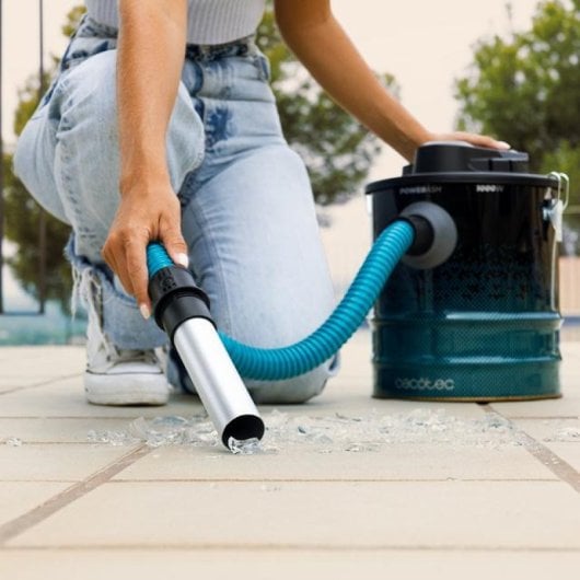Aspirador de Cinzas de Trenó Cecotec 1000W 15kPa Filtro Lavável Metal Ultra Resistente