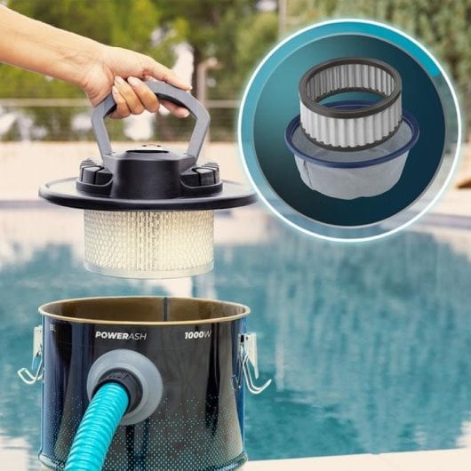Aspirador de Cinzas de Trenó Cecotec 1000W 15kPa Filtro Lavável Metal Ultra Resistente