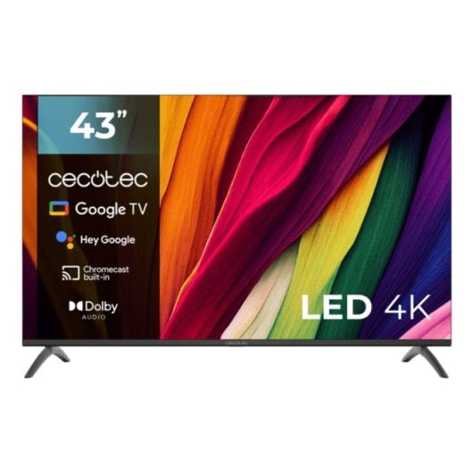 TV Cecotec LED A4 Series ALU40043 43? 4K Ultra HD Android TV Dolby Vision Bluetooth HDR10 Chromecast VRR