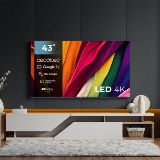 TV Cecotec LED A4 Series ALU40043 43? 4K Ultra HD Android TV Dolby Vision Bluetooth HDR10 Chromecast VRR