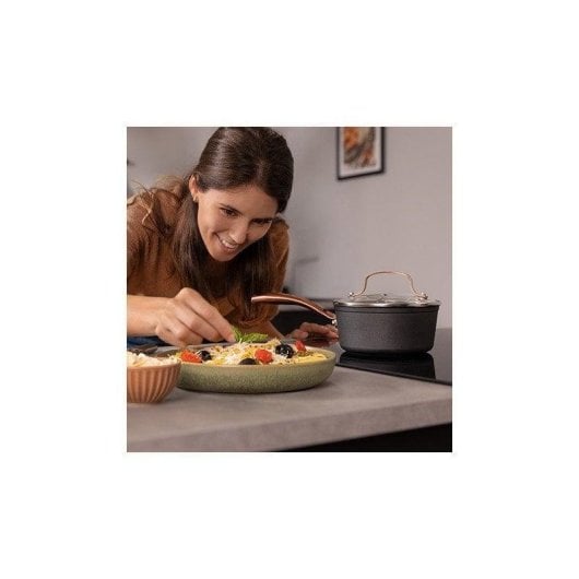 Casseruola Cecotec Polka Fantasy 16 Pot Golden 1,3L Teflon Induzione Coperchio