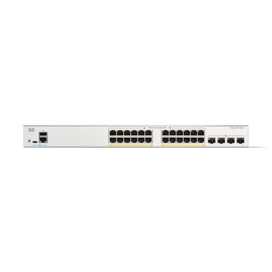 Switch Cisco Catalyst 1300 24 Puertos Gigabit PoE+ 4 SFP+ L2/L3 Gestionado Rack