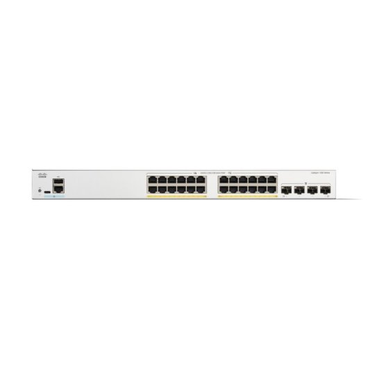 Switch Cisco 24 Puertos Gigabit PoE+ 4 SFP L2/L3 Gestionado QoS VLAN 56Gbps