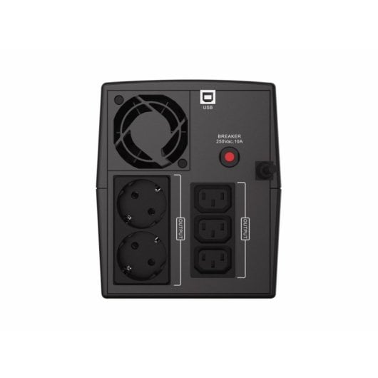 UPS Conceptronic al piombo da 1,5 kVA, ricarica 8 ore, protezione da cortocircuito AVR e LCD