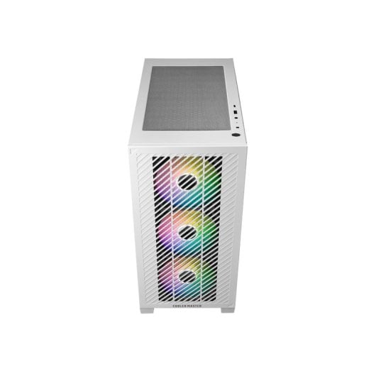 Cooler Master Elite 301 Mini Tower Micro-ATX com Vidro Temperado, 3x 120mm RGB e USB-C Branca