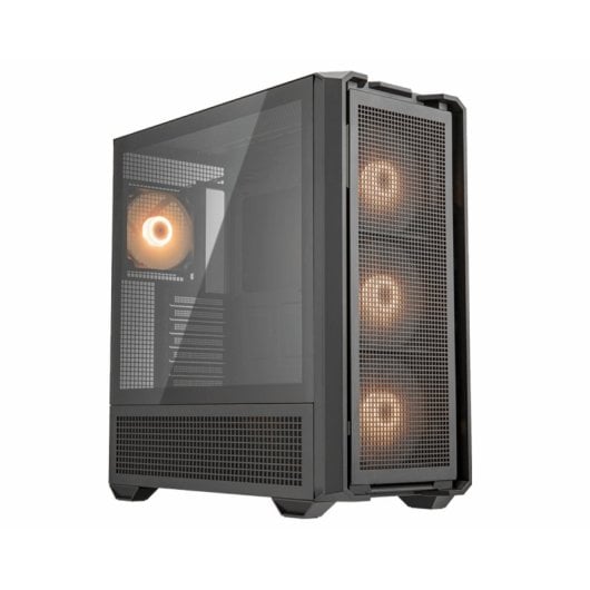 Cougar Full Tower Schwarz ATX/EATX RGB Fenster 4x2,5″ 1x3,5″ gehärtetes Glas