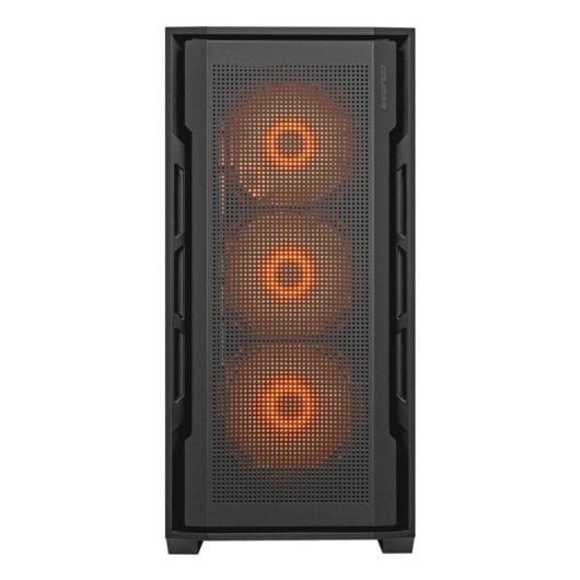 Torre Cougar Midi Tower ATX EATX Vidrio Templado RGB 4 Ventiladores USB-C Negro