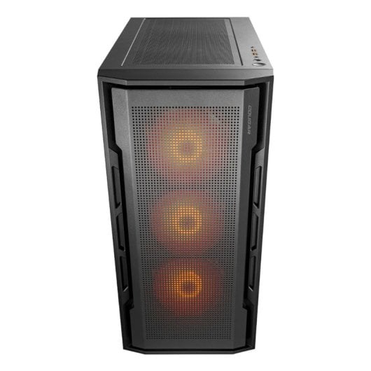 Torre Cougar Midi Tower ATX EATX Vidrio Templado RGB 4 Ventiladores USB-C Negro