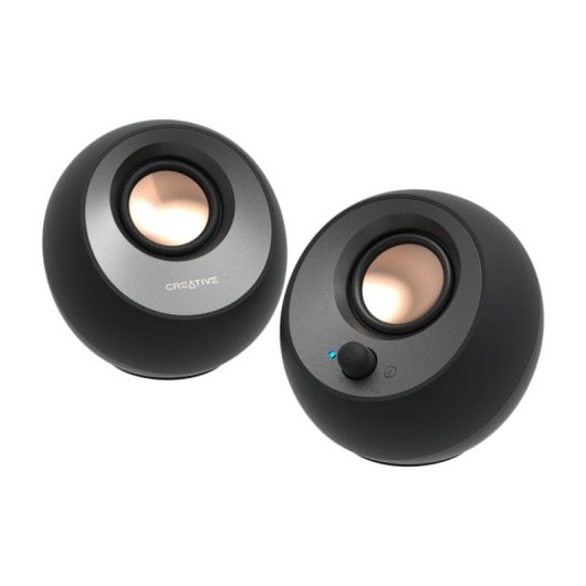 Altavoces Creative 2.0 Bluetooth USB-C 8W Wireless negros con entrada auxiliar
