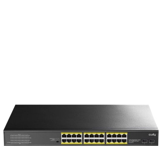 Switch Cudy 24 porte Gigabit 2 SFP 56 Gbps PoE+ Budget 300 W Rack AC