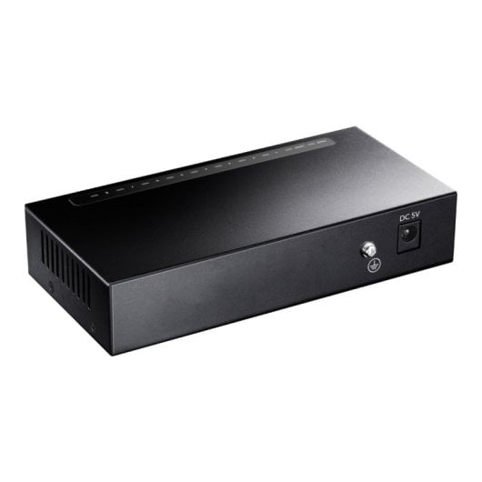 CUDY 8-Port Gigabit Ethernet Switch, 16 Gbit/s, Vollduplex, VLAN-Unterstützung, Schwarz