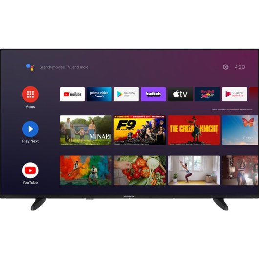 TV Daewoo 43DM62QA QLED 43" UltraHD 4K Android TV HDR Dolby Vision Direct-LED Smart TV