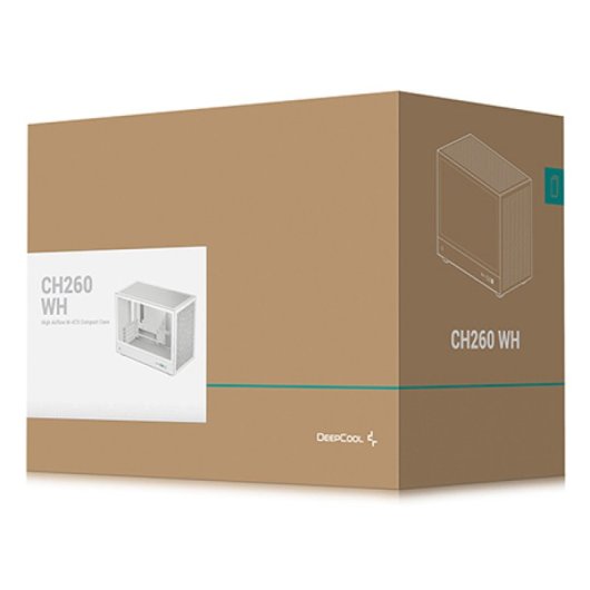 Caja DeepCool CH260 Blanca Micro ATX ABS/SPCC/Vidrio Templado USB-C