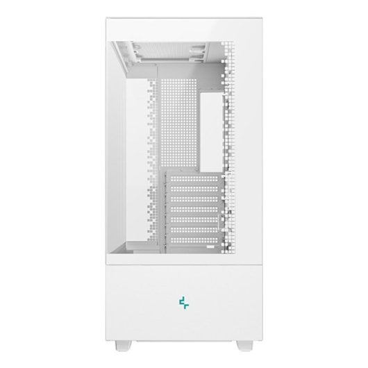 DeepCool CH690 Torre ATX bianca con finestra laterale, display LCD, espansione USB-C, 8 slot