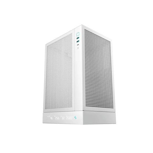 Caja PC DeepCool CH510 Blanco Mini-ATX Display LED USB Tipo C ABS/SPCC