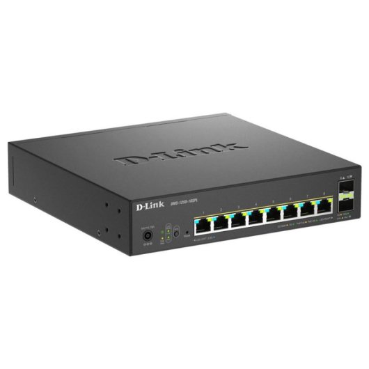 Switch Gestito D-Link 10 Porte 8 Gigabit + 2 SFP PoE