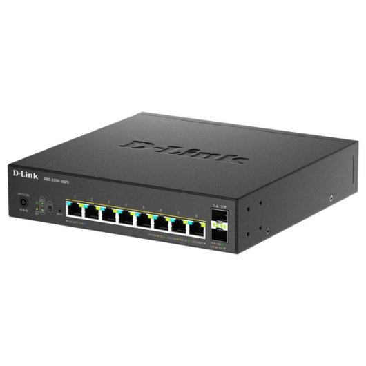 Switch Gestito D-Link 10 Porte 8 Gigabit + 2 SFP PoE