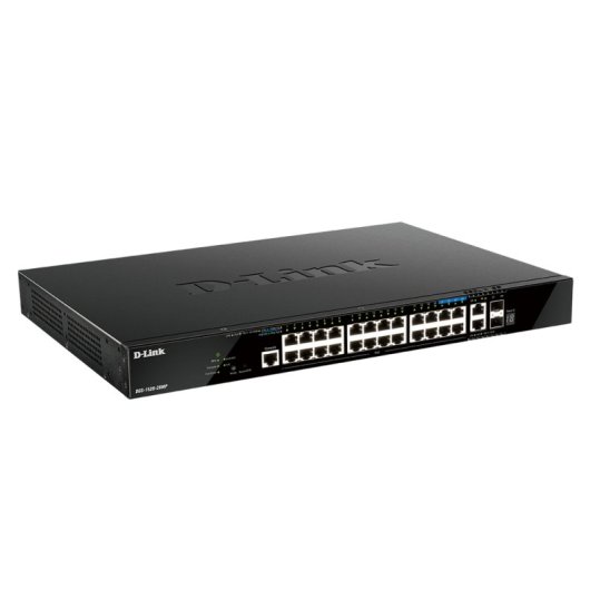 Commutateur géré D-LINK L3 20 ports Gigabit PoE+ 4 ports 2,5 Gb/s 2 ports 10 Gb/s SFP+ empilable 1U