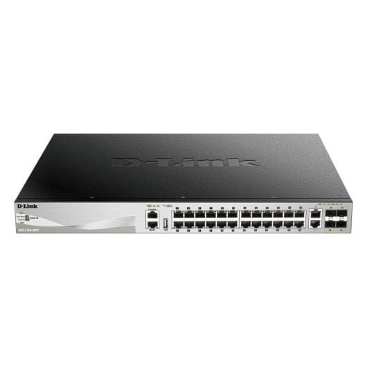 Switch D-Link DGS-3130-30PS/E 24 RJ-45 Gigabit PoE+ 4 SFP+ Apilável L3 Gerido
