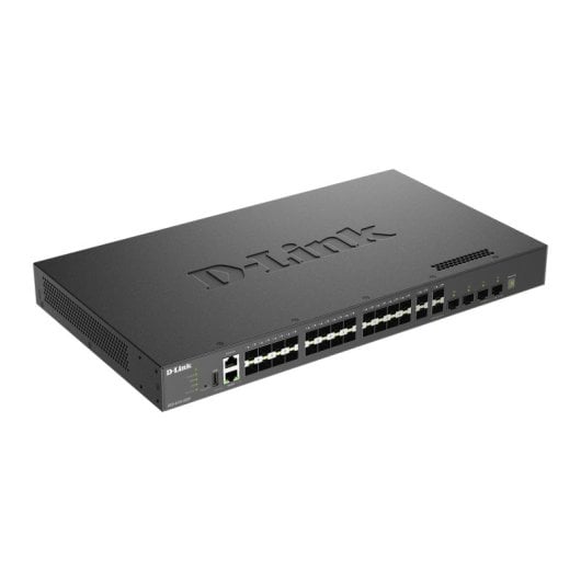D-Link DXS-3410-32SY 28 SFP+ Switch 4 SFP28 L3 760Gbps Empilhável Gestão Avançada
