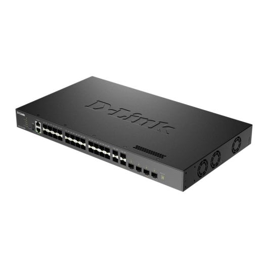 D-Link DXS-3410-32SY 28 SFP+ Switch 4 SFP28 L3 760Gbps Empilhável Gestão Avançada
