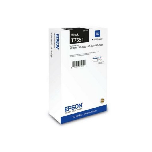 Cartucho de tinta preta original XL de alto rendimento Epson WF-8xxx 1 unid.