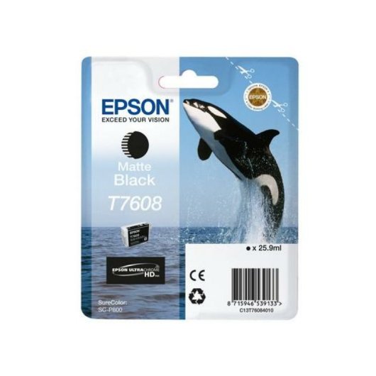Cartouche d'encre d'origine Epson SureColor SC-P600 noir mat 25,9 ml