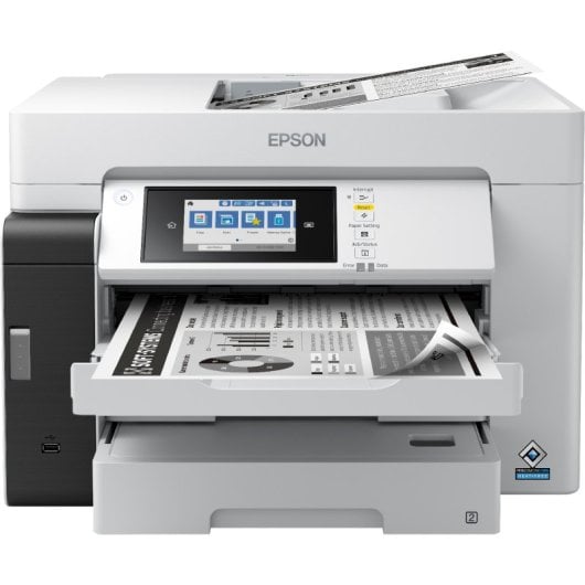 Imprimante multifonction recto verso monochrome Epson EcoTank Pro ET-M16685 A3+, Wi-Fi, blanche