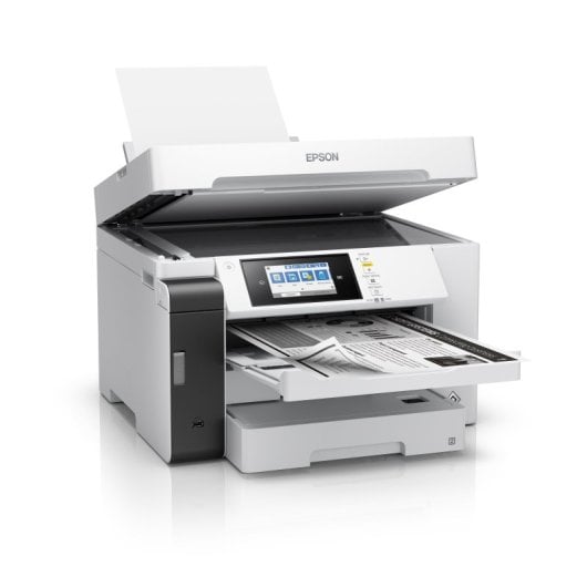 Imprimante multifonction recto verso monochrome Epson EcoTank Pro ET-M16685 A3+, Wi-Fi, blanche