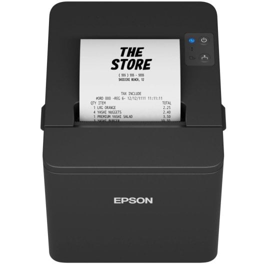 Impresora Térmica Ethernet USB RS-232 Epson TM-T20IV con cortador automático y códigos de barras