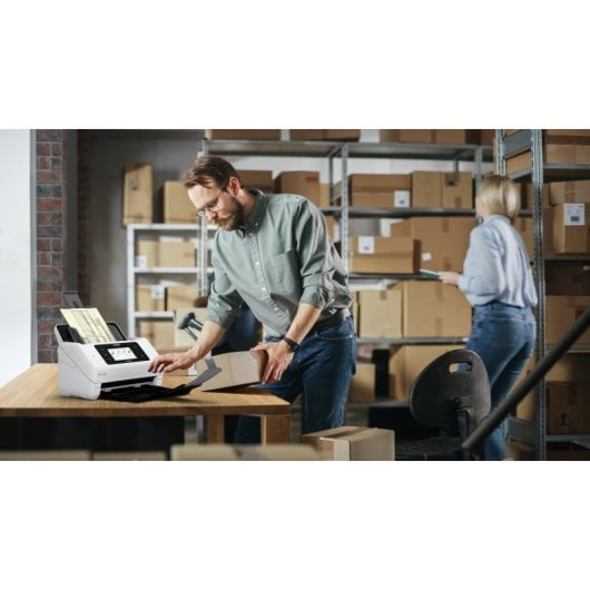 Escáner Epson WorkForce DS-800WN Wi-Fi/Ethernet/USB, Dúplex, ADF 100 hojas, 600x600 DPI