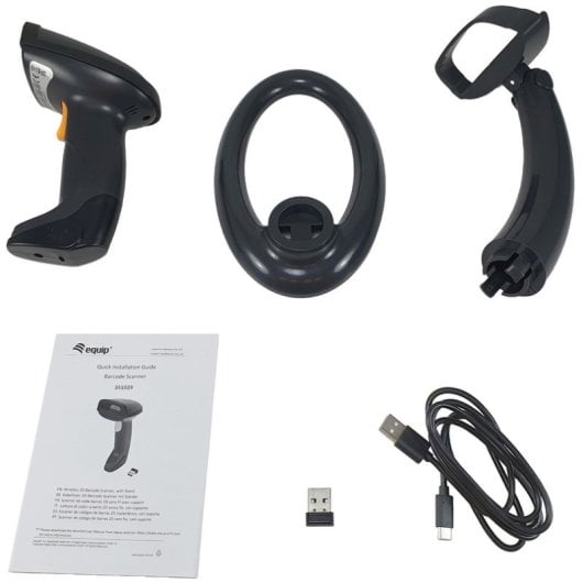 Leitor de Códigos de Barras Equip 351029 Portátil CMOS 1D/2D Bluetooth RF Dual