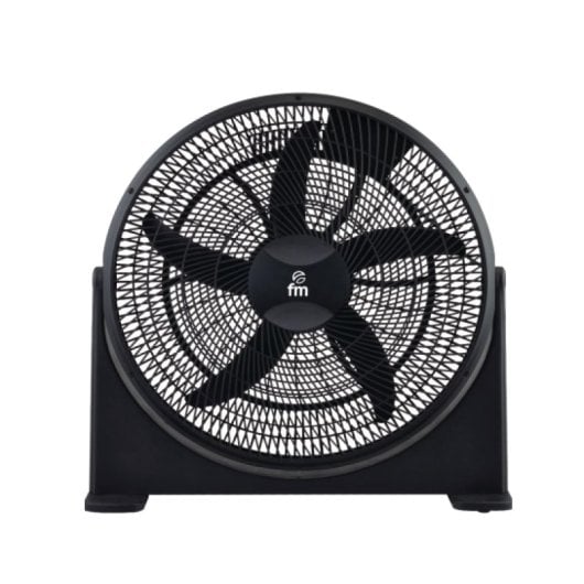 Ventilador con aspas Fm Calefacción Negro 5 aspas 3 velocidades 120W piso/techo