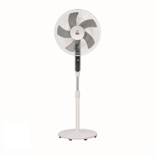 Ventilador FM Calefacción iP-40 DC Blanco 12 Velocidades 40cm Temporizador Mando