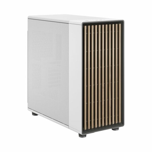 Torre Fractal Design North Blanco Acero Madera ATX sin Ventana 3x140mm USB-C