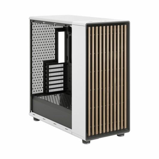 Torre Fractal Design North Blanco Acero Madera ATX sin Ventana 3x140mm USB-C