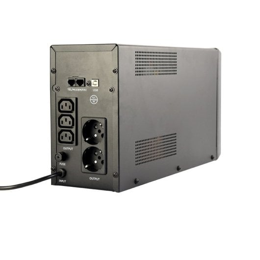 Sai Gembird 2000VA Batería VRLA 20 Minutos LCD AVR Protección Sobrecargas USB