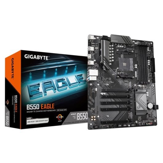 Carte mère Gigabyte B550 ATX AM4 B550 EAGLE DDR4 128 Go PCIe 4.0 USB 3.2 RAID
