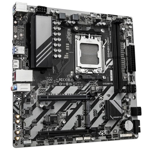 Carte mère Gigabyte B840 AM5 micro ATX 128 Go DDR5 PCIe 4.0 2,5 GbE Realtek ALC897