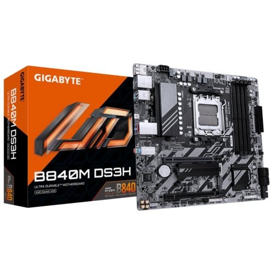 Placa mãe GIGABYTE B840 AM5 micro ATX DDR5 M.2 2.5GbE HDMI DisplayPort RAID