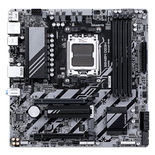 Placa mãe GIGABYTE B840 AM5 micro ATX DDR5 M.2 2.5GbE HDMI DisplayPort RAID