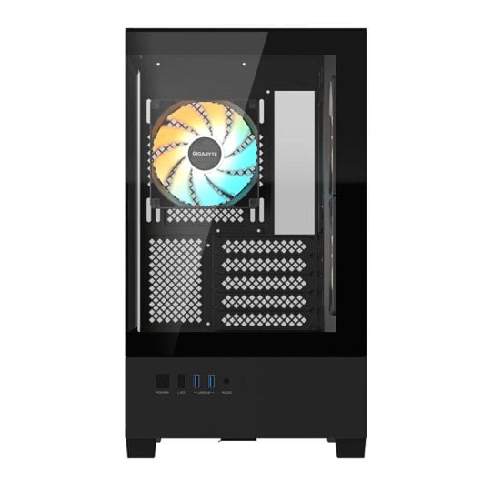 Gigabyte C201 Panoramic Caixa M-ATX Vidro Temperado com 3x Ventoinhas RGB Preta