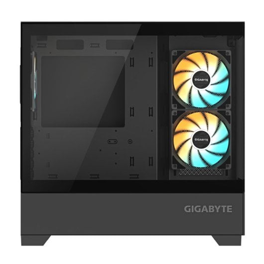 Gigabyte C201 Panoramic Caixa M-ATX Vidro Temperado com 3x Ventoinhas RGB Preta