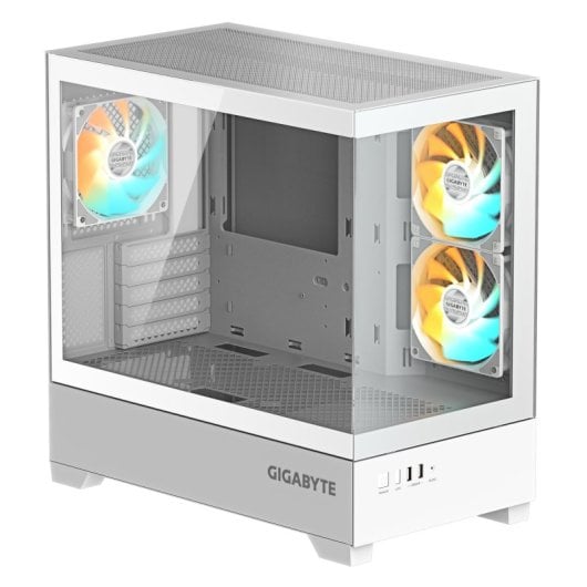 Gigabyte C201 Panoramic Ice Midi Tower M-ATX RGB Vidro Temperado Branca