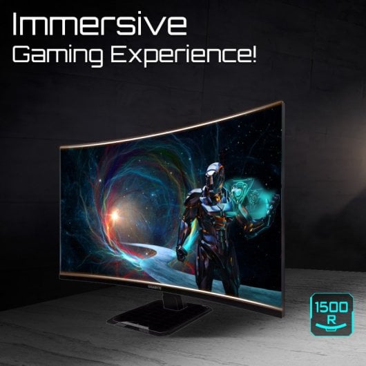 Monitor Gigabyte 31.5? QHD 180Hz VA Curvo FreeSync HDR 1ms Eyesafe 2.0