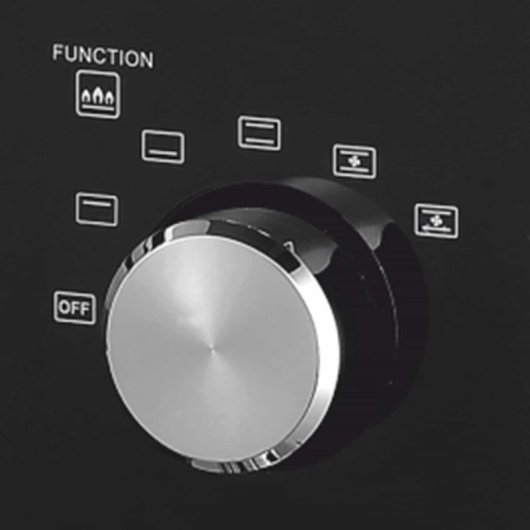 Haeger 45L Schwarzer Elektroofen mit Konvektion und mechanischem Timer