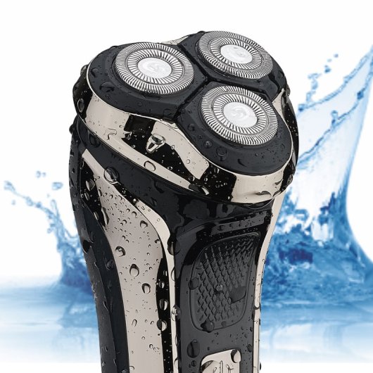 Haeger G-Man Ultra LED-Rasierer, 3 Köpfe, 90 Min., Lithium-Akku, wasserdichter Trimmer