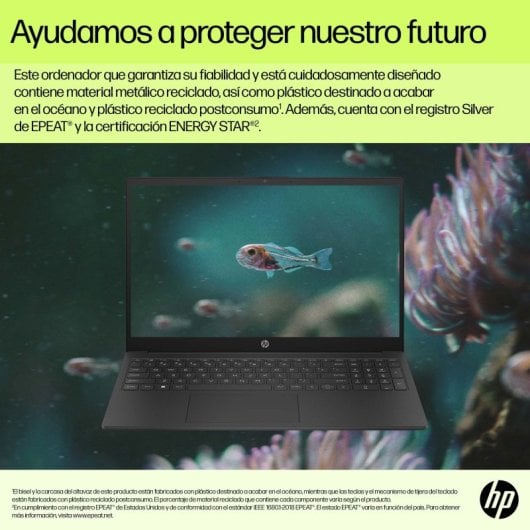 Portátil HP 15-fd0058ns 15.6? i5-1334U 8GB 512GB SSD FreeDOS Plata Natural