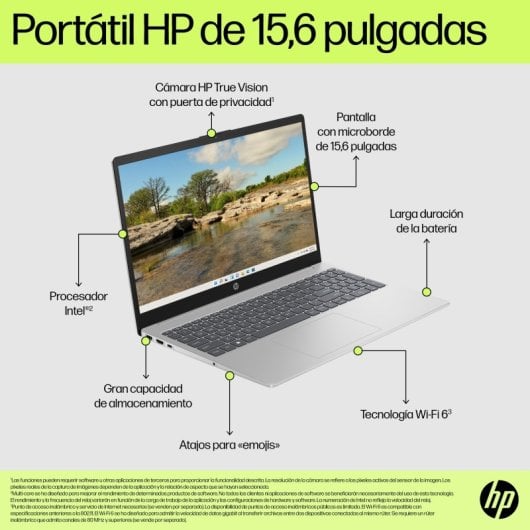 Portátil HP 15,6? Intel Core i5-1334U 8GB 512GB SSD Windows 11 Azul lunar
